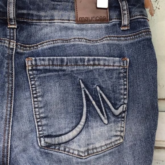 Maurice Womans 2R Blue Jeans FLAW Mid Low Rise - Picture 7 of 8